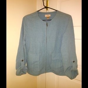 Light weight baby blue jacket