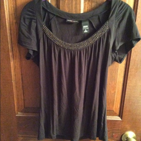 New York and Company black with gold studs size S