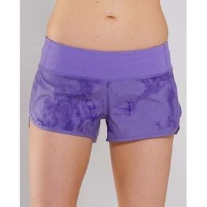 Lululemon Purple Tie dye  Speed Shorts