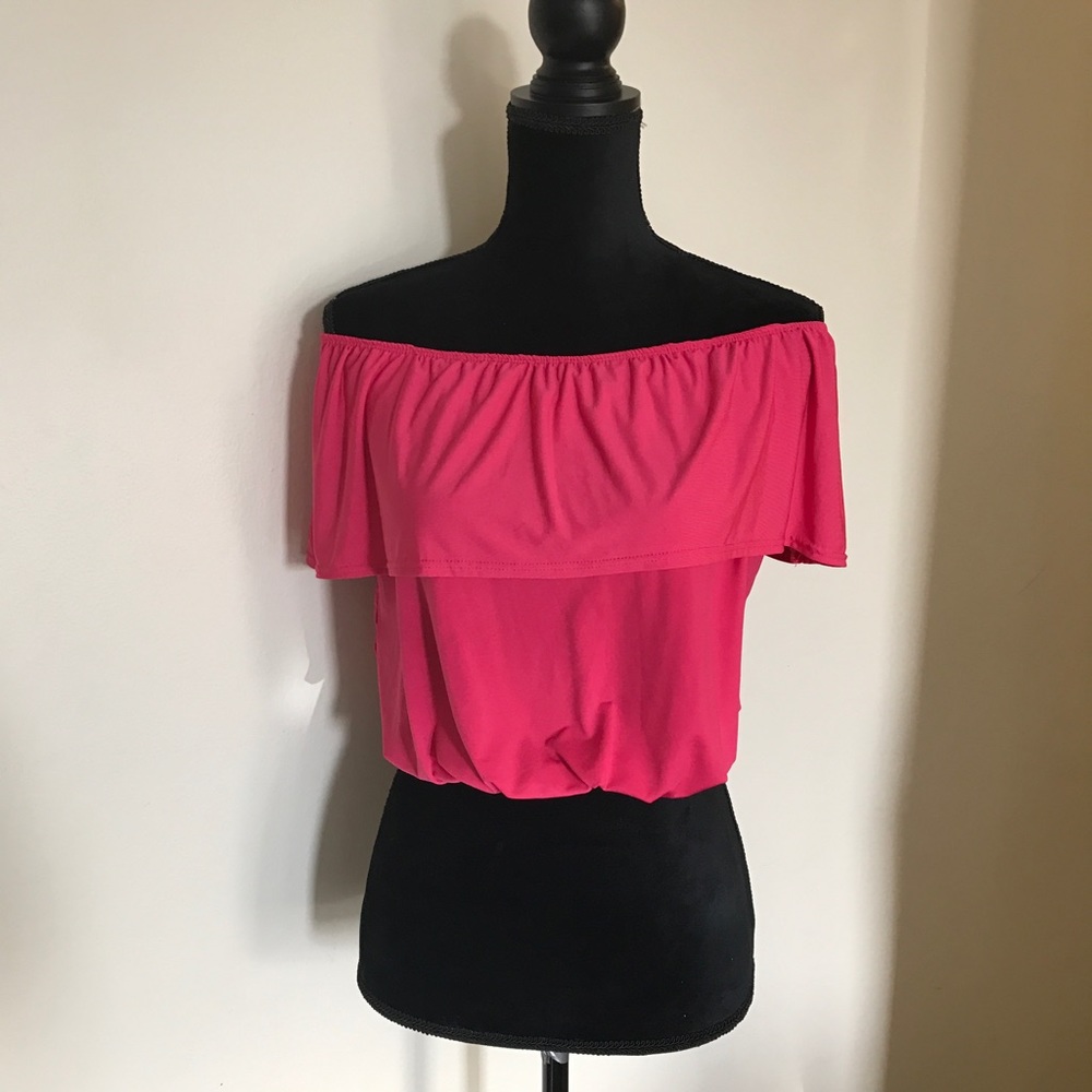 Pink Off shoulder top