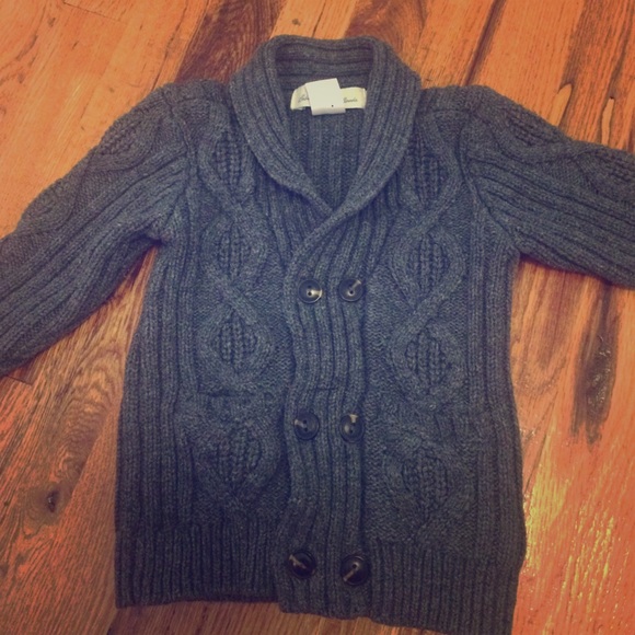 Chunky grey cardigan (baby)
