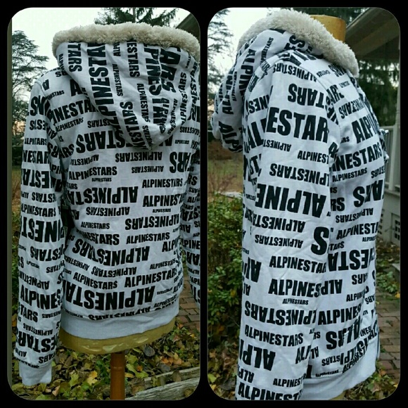 💣SOLD💥🌈 Alpinestars Logo FUZZY lined HOODIE - Picture 3 of 5