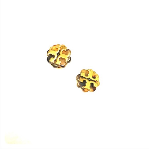 Tory Burch logo earrings