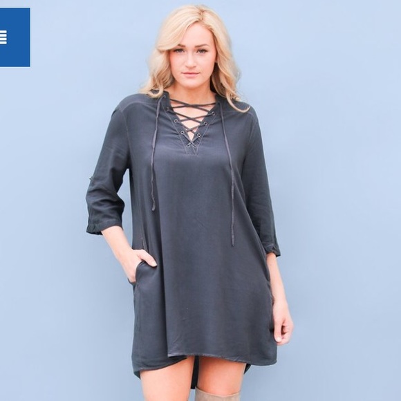 Blue/gray dress from Blu Spero