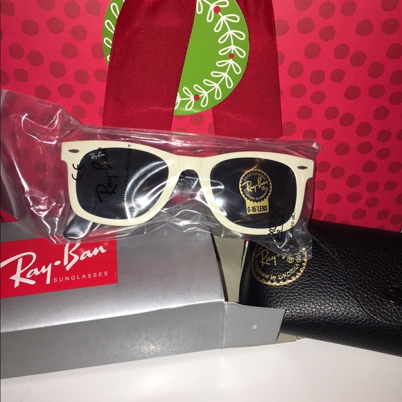 White Ray Ban sunglasses