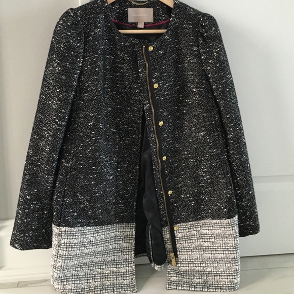 Banana Republic black and white coat S