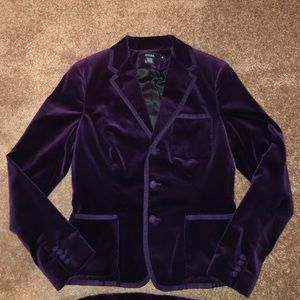 Rugby by Ralph Lauren Purple velvet blazer.