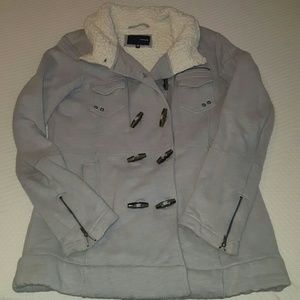 Grey warm winter coat