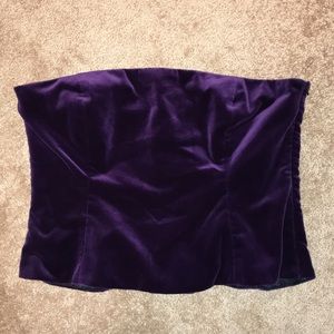 Rugby by Ralph Lauren Purple Peplum Bustier