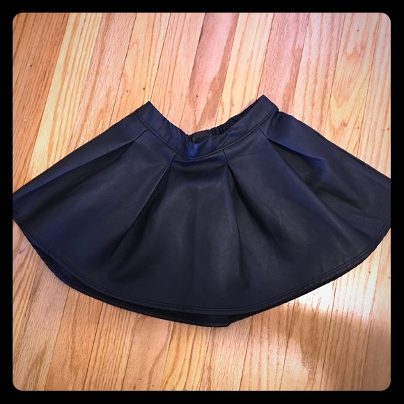 Lil girl leather skirt