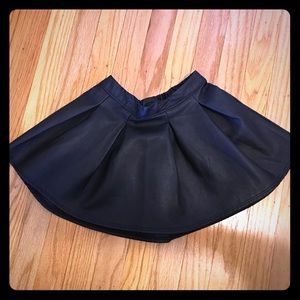 Lil girl leather skirt