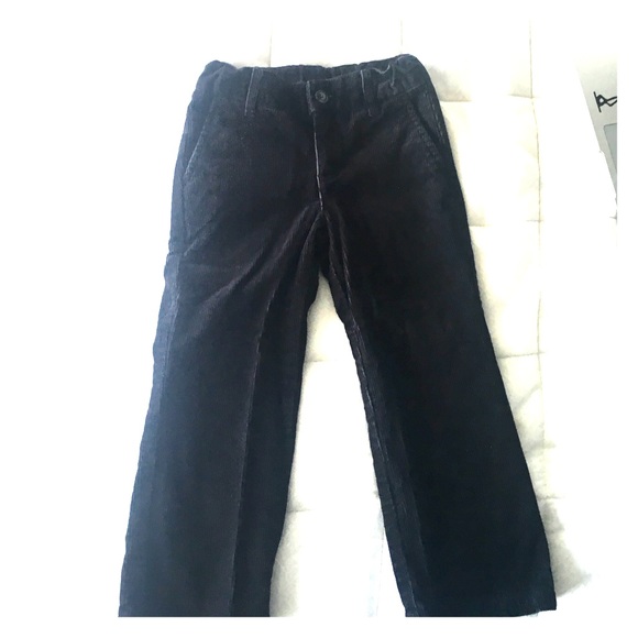 Janie & Jack black corduroy pants