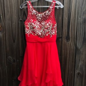XS Aspeed Red Dress