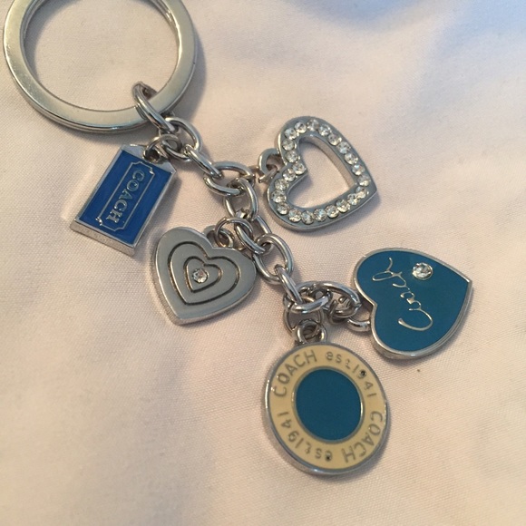 Blue Coach Keychain