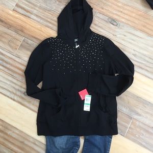 LAST CHANCE⭐️Style & Co black cotton zip up hoodie