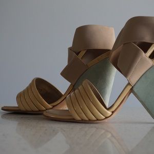 Proenza Schouler bandage strap wedge heels