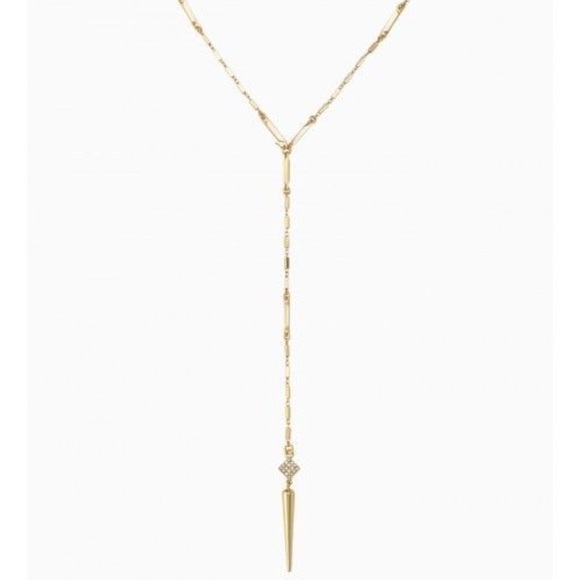 Stella & Dot Bianca Lariat Necklace Gold