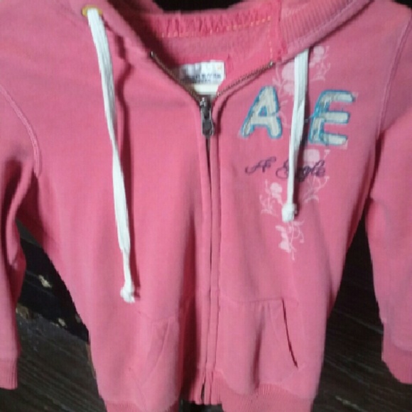 Peach half-sleeved Aeropostal hoodie