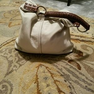 Lucky Brand cream hobo bag