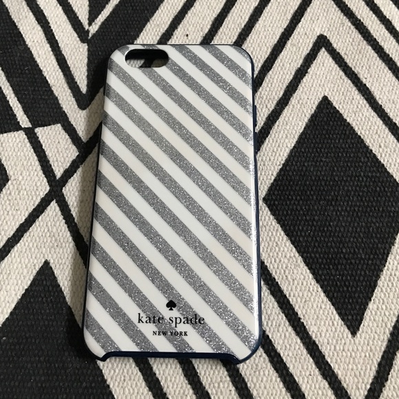 Kate Spade ♠️ iPhone 6/6s case. Silver/Navy.