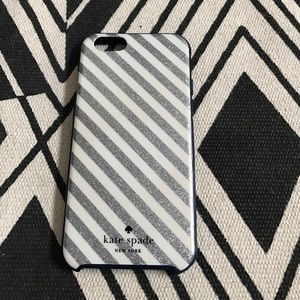 Kate Spade ♠️ iPhone 6/6s case. Silver/Navy.
