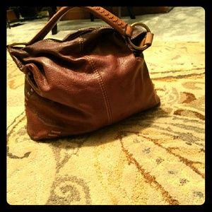 Brown leather hobo Lucky Brand purse