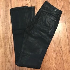 7FAM Roxanne Black Denim 24 ( 7 for all mankind)