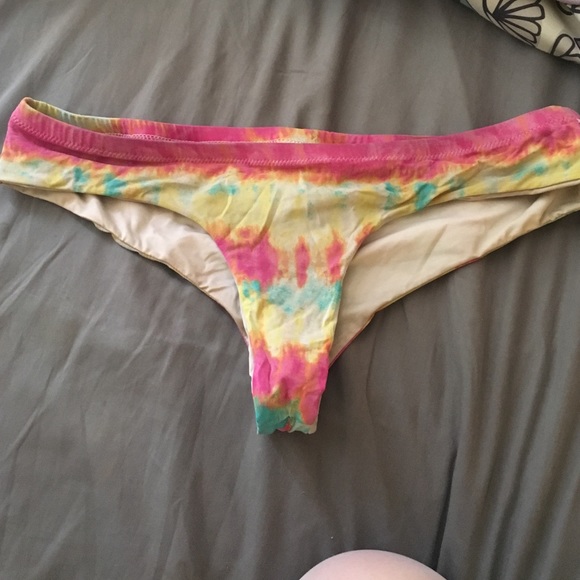 Volcom cheeky tie dye bikini bottoms
