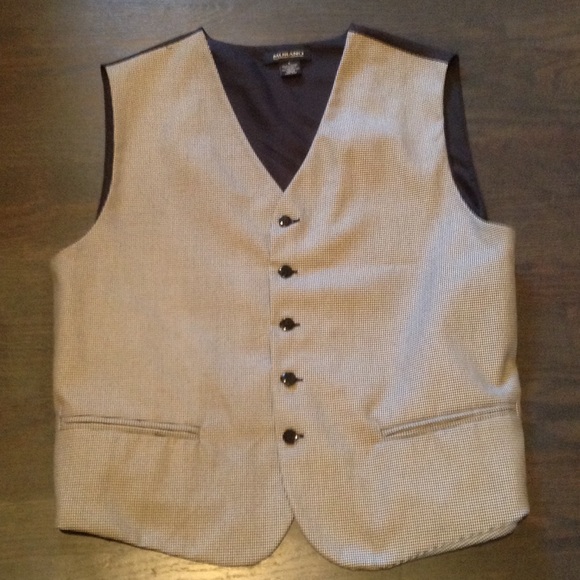 Men's houndstooth vest large