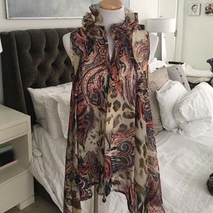 Jaipur multi printed blouse size M.