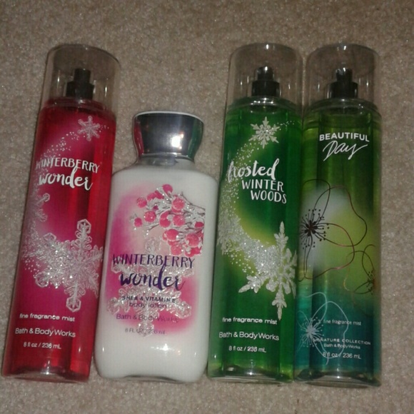 BBW Lot of 3 gently used sprays and 1 new lotion