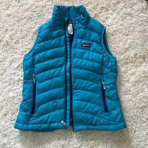 Teal down vest
