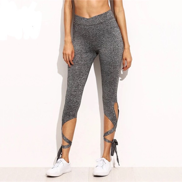 ✨1 LEFT Sz S✨Crisscross Tie Fitness Leggings - Picture 4 of 7