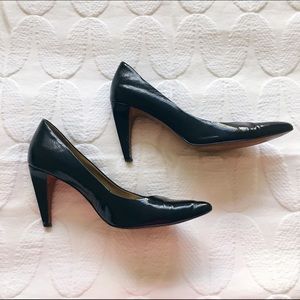 Espresso Patent Leather Pumps by Tahari