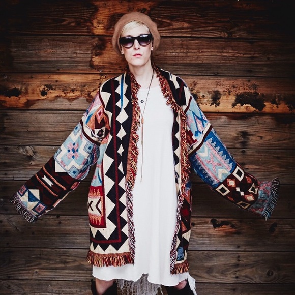Amazing Vintage Blanket Coat,🌵💙