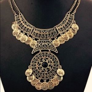 Goldtone Bohemian Necklace