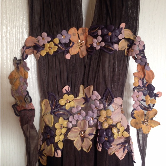 Ema Savahl dark purple backless dress - Picture 3 of 4