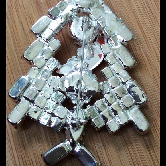 Funky Vintage Christmas Tree Pin unique - Picture 2 of 5