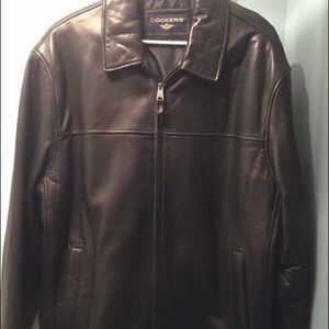 dockers premium leather jacket