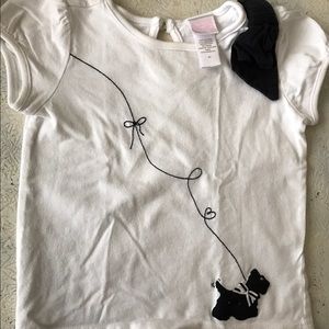 2T Girls Janie and Jack Scottie Dog Shirt