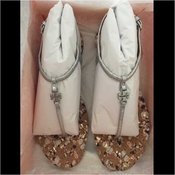 Tory Burch Metallic Sandals - Picture 5 of 5