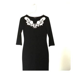 Fitted, embroidered dress