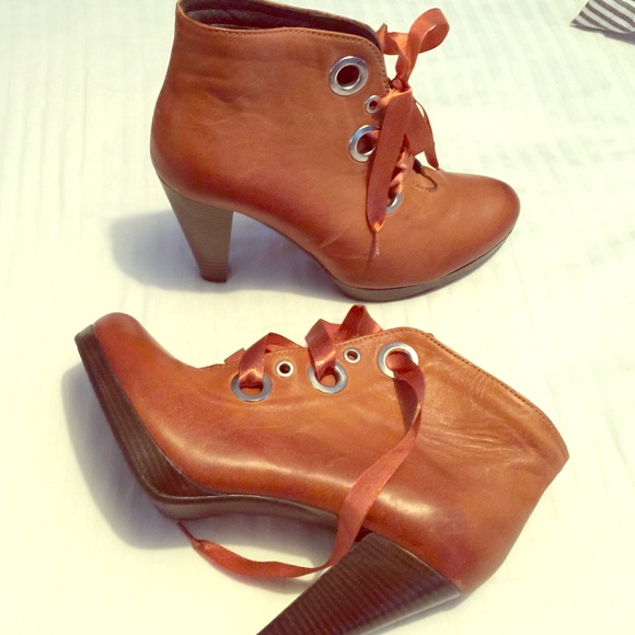 Leather booties.