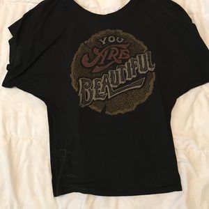 Black dolman tee