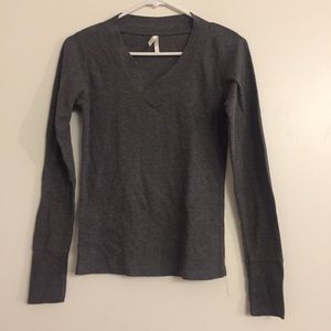 V-Neck Long Sleeves Top
