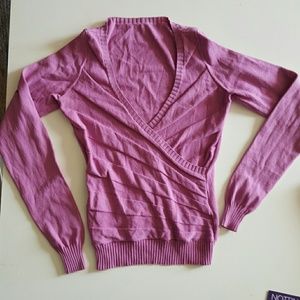 V neck wrap Bebe sweater