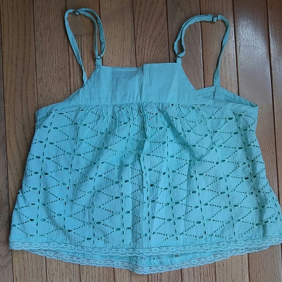 ♦ 3 for $15 O'Neill Aqua Mint Cropped Tank - Picture 2 of 4