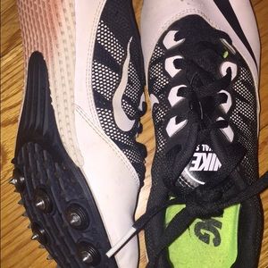 Nike white track cleats