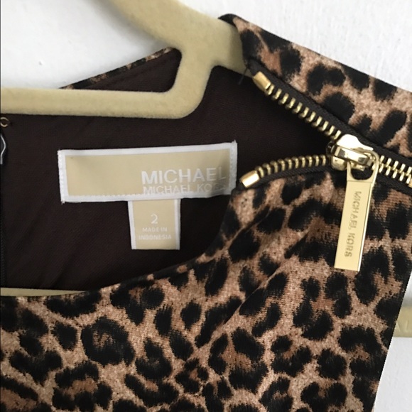 Michael Kors Leopard Print Formal Dress - Picture 2 of 2