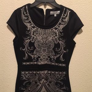 Sexy black and silver dress